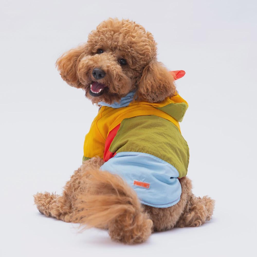 Colorful Dog Raincoat: Waterproof Lightweight Pet Jacket for Small-Large Dogs