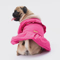 Fuchsia Dog Raincoat: Waterproof Pet Jacket with Hood
