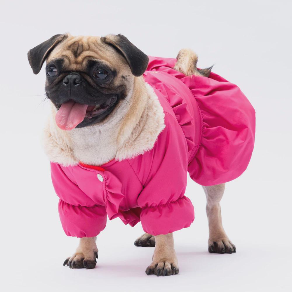 Fuchsia Hooded Raincoat