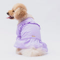 Elizabeth Model Lilac Dog Raincoat Stylish Waterproof Pet Jacket with Hood Lightweight