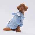 Gray Dog Raincoat: Waterproof Lightweight Pet Jacket for Small Dogs