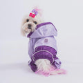 Lilac & Purple Dog Raincoat: Waterproof Lightweight Pet Jacket