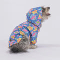 Dinosaur Dog Raincoat with Hood: Lightweight Waterproof Puppy Jacket