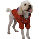 Orange Pluvia Small & Medium Breed Raincoat